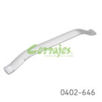 Jaladera Zamak cc 192 mm L=209 mm 4439 Z22 Niquel cepillado Tornillo M4x25mm