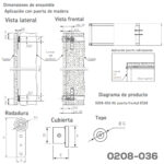 Kit puerta frontal de madera E018 - Image 2