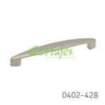 Jaladera Zamak cc 128 mm L=142 mm 4258 Z23 Niquel mate Tornillo M4x25mm