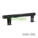 Corredera para porta teclado bajo escritorio Cerrajes  L=350mm epóxica Negra extensión parcial