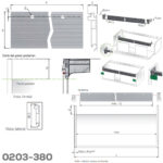 Barra de aluminio H=80.5 mm L=1096 mm para LIBRA H=7 con 3 perforaciones - Image 2
