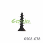Tornillo para bisagra americana #6 x5/8" (15,875 mm) PH2 Cobre antiguo con punta