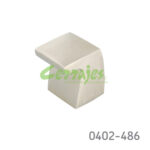 Botón Zamak L=23 mm 4295 Z23 Niquel mate Tornillo M4x25mm