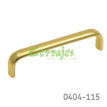 Jaladera Latón cc 76 mm L=82 mm 2054 L15 Latón pulido Tornillo #8 - 32X1"