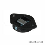 Colgador p/espejo Italiana Ferramenta Ø=35mm p/16mm gris c/ajuste, c/tornillo/gancho y taquete Ø=8mm