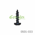 Tornillo p/corredera de extensión cabeza de pan "Gripper" #8 x5/8" (15,875mm) PH2 Negro con punta
