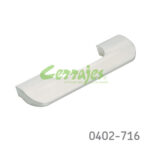 Jaladera Aluminio cc 96 mm L=136 mm 4464 A22 Niquel cepillado Tornillo M4x25mm