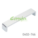 Jaladera Aluminio cc 160 mm L=168 mm 4564 A07 Cromado Tornillo #8 - 32X1"