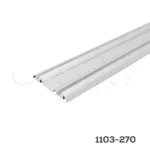 Carril inferior STRUTTURA 39 mm, L=3 m Aluminio anodizado natural mate