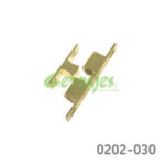 Resbalón doble bola para puerta de gabinete Cerrajes Latón pulido L=44mm