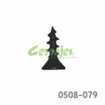 Tornillo para bisagra americana #6 x1/2" (12,7 mm) PH2 Negro con punta