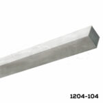 Perfil para pata aluminio 40x40 Cerrajes L=5,8 m Anodizado Cepillado brillante